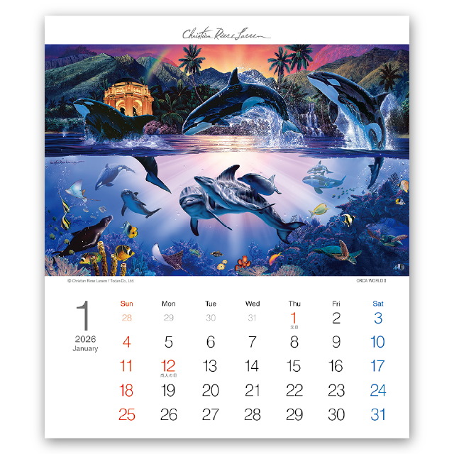 卓上T・クリスチャン・リース・ラッセン｜CALENDAR ONLINE SHOP