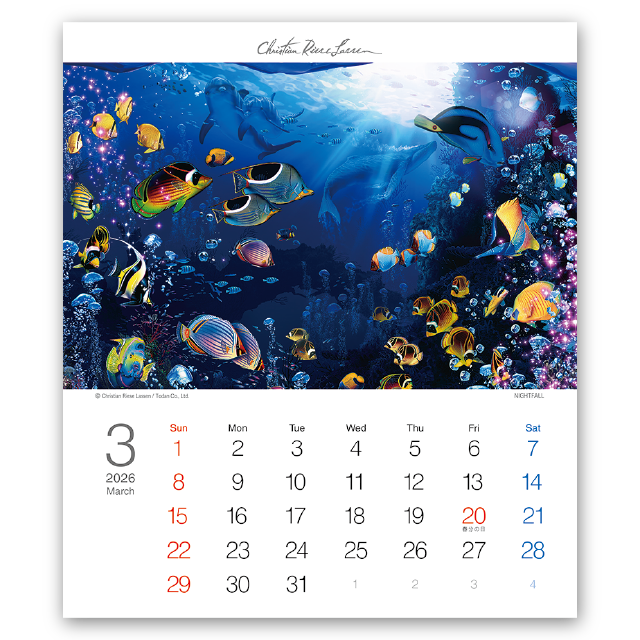 卓上T・クリスチャン・リース・ラッセン｜CALENDAR ONLINE SHOP