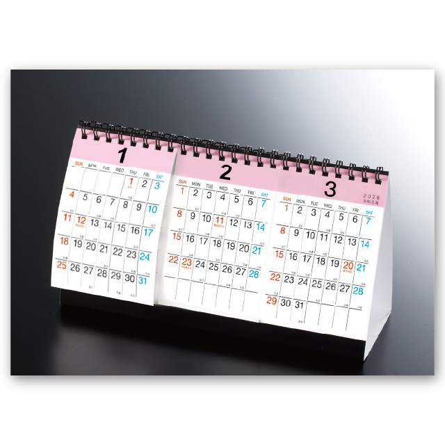 卓上3ヶ月カレンダー Calendar Online Shop ラクトカレンダー
