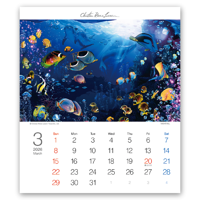 卓上T・クリスチャン・リース・ラッセン｜CALENDAR ONLINE SHOP